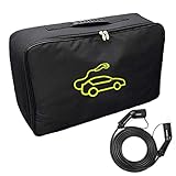 電気自動車用ジャンパー ケーブル キャリー バッグ 大型新エネルギー車充電ガン収納袋電動ガンバッグ車の充電器収納袋難燃性 4525 センチメートル- 電気自動車用オートツール収納オーガナイザー - 難燃性EV充電ケーブルバッグ