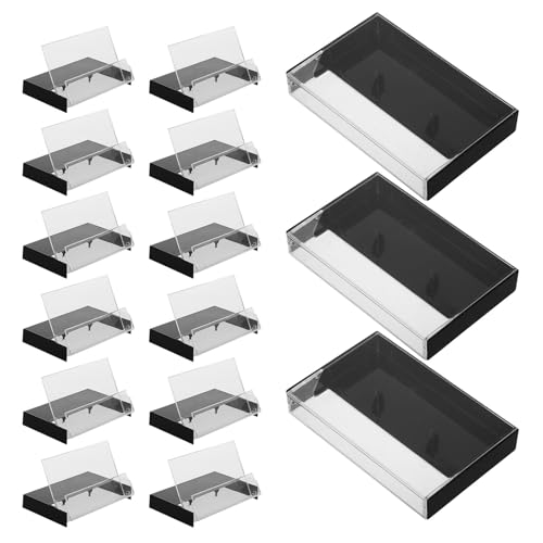 BIUDECO Estuche Para 15 Casetes De Grabación Soporte Para Casetes De Cinta Almacenamiento De De Música Decoración Para Fiestas Soporte Para Compactos Para