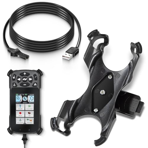 Replacement for Minn Kota 1866670 i-Pilot Link Remote Holding Cradle + 1866460 i-Pilot Link Charging Cable Compatible with i-Pilot Link All Rechargeable Trolling Motors Remotes Bluetooth & Legacy