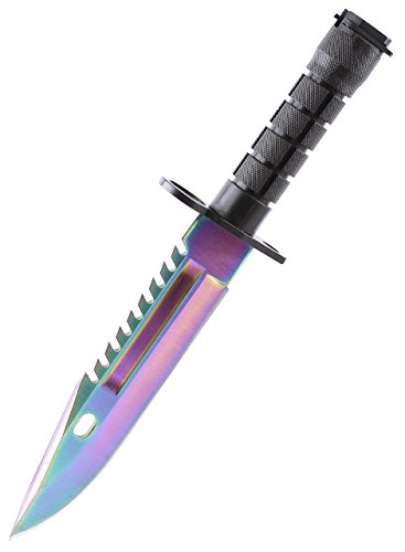 ARIKnives - Bajonett Knife Counter Skin Knife CS GO Strike Messe Jagdmesser taktisches Überlebens Camping Werkzeug Bayonet (Fade)