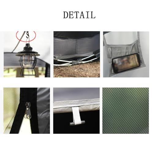 Carpa Pop Up para Camping, 2-4 Personas, Portátil miniatura 6