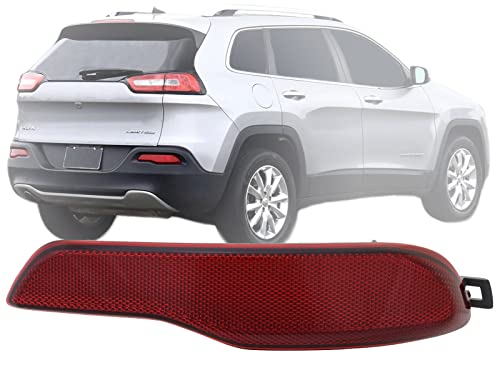 Auto Parts Avenue APA Replacement for Rear Bumper Reflector 2014 2015 2016 2017 2018 Jeep Cherokee Passenger Right Side 68105144AC CH1185109
