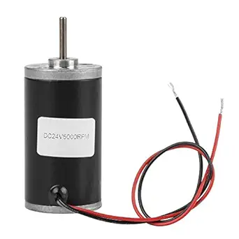 31ZY DC Motor, CW/CCW DC Brush Motor 6V/12V/24V 3500-8000rpm Permanent Magnetic DC Carbon Brush Motor Electric Gear Motor High Speed Low Noise for DIY Generator(24V 5000rpm)