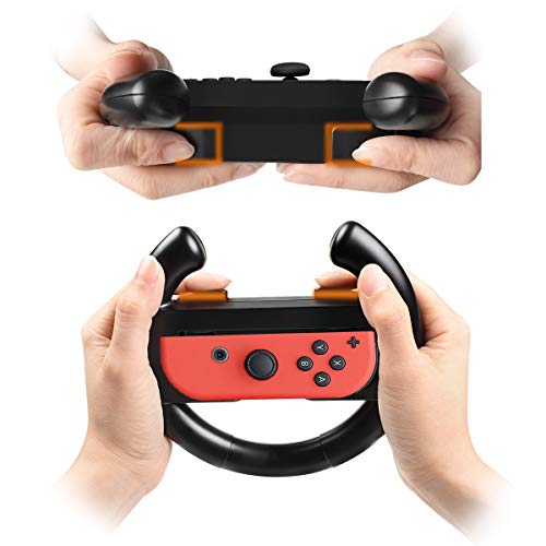 最安値 Turpow向け Switch デラックス ハンドル Nintendo スイッチ ジョイコン Joy Con コントローラー 専用 2個 セット 任天堂スイッチjoy Con用 ハンドルキット 黒2 の価格比較