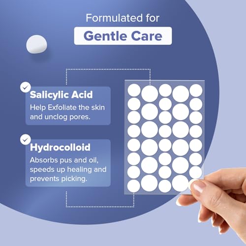 Image of Hydrocolloid Pimple Patch for Acne & Spots | Fast-Acting, Invisible & Waterproof | Day & Night Acne Care | Acne Patches for Face