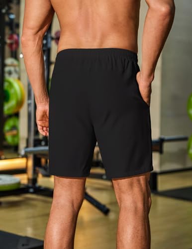 COOFANDY Men's Gym Workout Shorts 8 Inch Quick Dry Athletic Shorts Lightweight Drawstring Running Shorts2