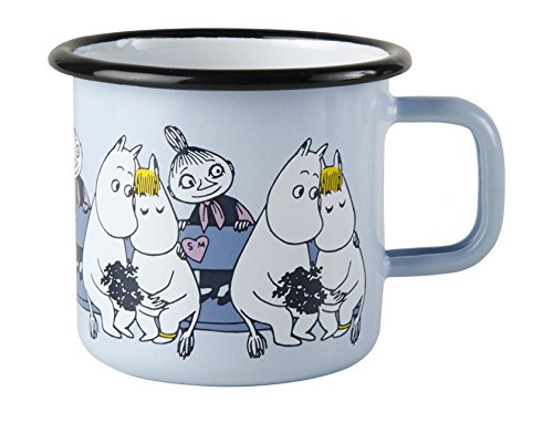 Muminki Przyjaciele kubek 370 ml niebieski Cover