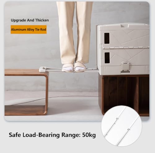 Faltbarer Einkaufstrolley mit Treppensteigrädern – Tragbarer Mehrzweckwagen 70 l Kapazität für einfachen Transport – stilvolles rosa Design, perfekt für Lebensmittel und den täglichen Gebrauch – Bild 7