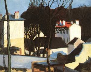 Peinture à l'huile Landscape in Charenton 1908 Dezso Orban 30x36 Pouces