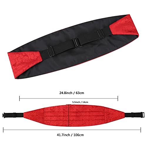 Image of Alizeal Mens Paisley Adjustable Bow Tie Set