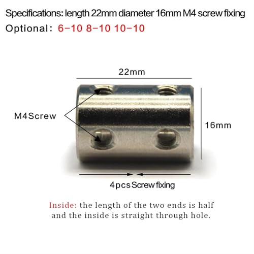 Accouplement d'arbre rigide 3.17mm à 5mm en acier 45 pour moteur CNC - 3
