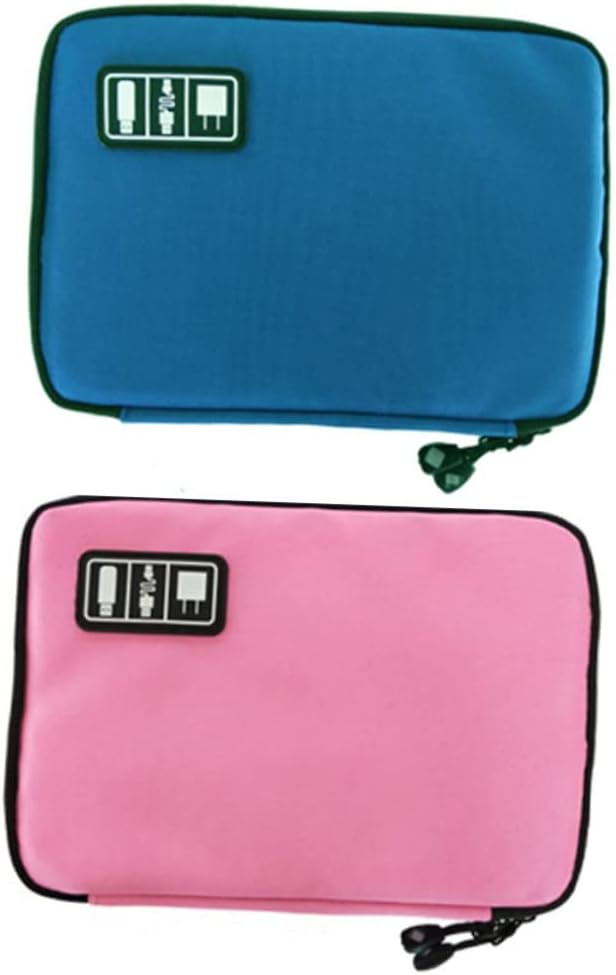 DOITOOL 3pcs Travel Digital Pouch Electronics Organizer Case for Usb Cables Chargers and Accessories Portable Storage Bag for Gadgets