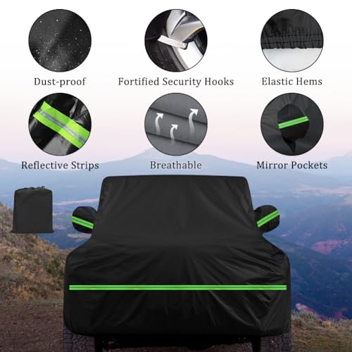 Image of Car Cover Compatible with Gladiator 210T 6 Layers Waterproof Cover Custom All Weather Full Protection Truck Cover for Automobiles
