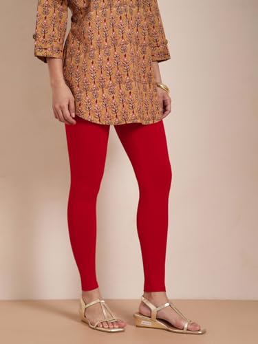 Image of TWIN BIRDS Women Viscose Ankle Leggings | Stretchable Kurti Wear Bottom