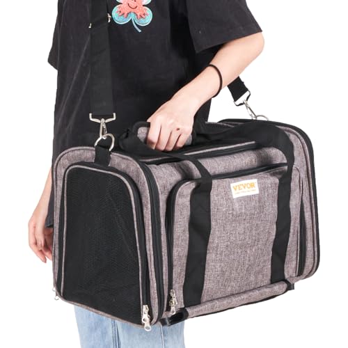 Vevor CAT CARRIER WITH WHEELS 25LBS Airline Approved Pet Carrier thumb #10