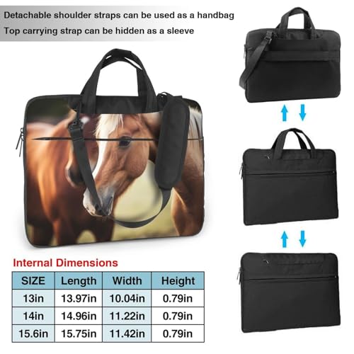 Bolsa para portátil con diseño de caballo 14 pulgadas miniatura 4