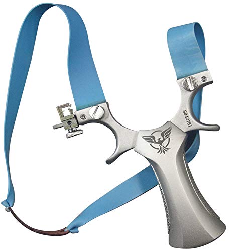 Hbg Sport Professional Powerful Hunting Slingshot Catapult Aiming Points Sling Shot With 3 Rubber Band,50 Steel Ammo #TOP1