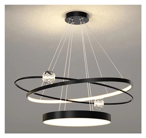 Plafonnier suspendu LED anneau moderne or 60cm - Luminaire intérieur design pour salon et chambre