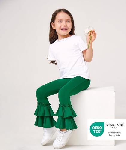 Bamboo Viscose Pants for Girls Toddler Bell Bottoms Ruffled Flare Leggings4