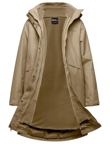 Jack Wolfskin Damen Baylight 3in1 W Coat, Anis, XXL EU