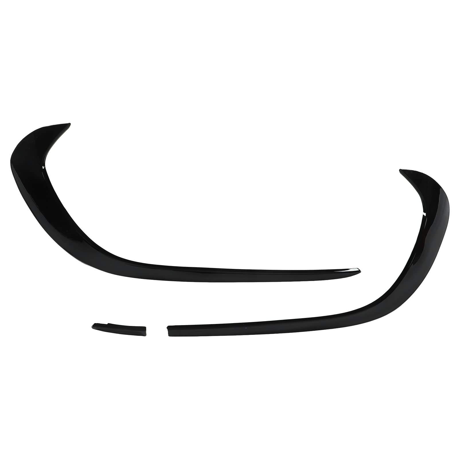 Yosoo Health Gear Sostituzione Spoiler Paraurti Anteriore Nero Lucido 3 Pezzi per Classe A W176 AMG-Line 2015-2018
