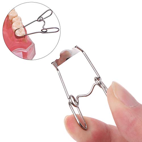 Tebatu Household Tool,36Pcs Dental Saddle Contoured Metal Matrices Matrix Kit With Spring Clip #TOP7