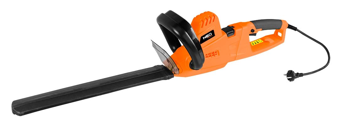 NEO TOOLS Wielofunkcyjne urządzenie ogrodowe 2 w 1 – sekator (750 W, miecz 25 cm) i teleskopowe nożyce do żywopłotu (550 W, ostrze 46 cm), szybkie naciąganie łańcucha SDS, pasek na ramię, do wysokich