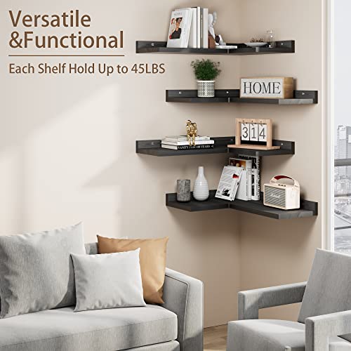 4tierfloatingcornershelvesblacksetof4rusticpinewoodenfloatingcornerwallshelfforwalldecorstoragelshapedcornershelfwallmountforbedroomlivingroombathroomkitchen Urban Country Home Decor 4 tier floating corner shelves black set of 4 rustic pine wooden floating corner wall shelf for wall decor storage l shaped corner shelf wall mount for bedroom living room bathroom kitchen urban country home decor