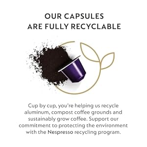 Nespresso capsules original line arpeggio decaffeinato dark roast coffee 50 count coffee pods  urban country home decor