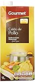 caldo gourmet de carne  Gourmet - Caldo de Pollo - Calentar y listo - 1 l - [Pack de 4]