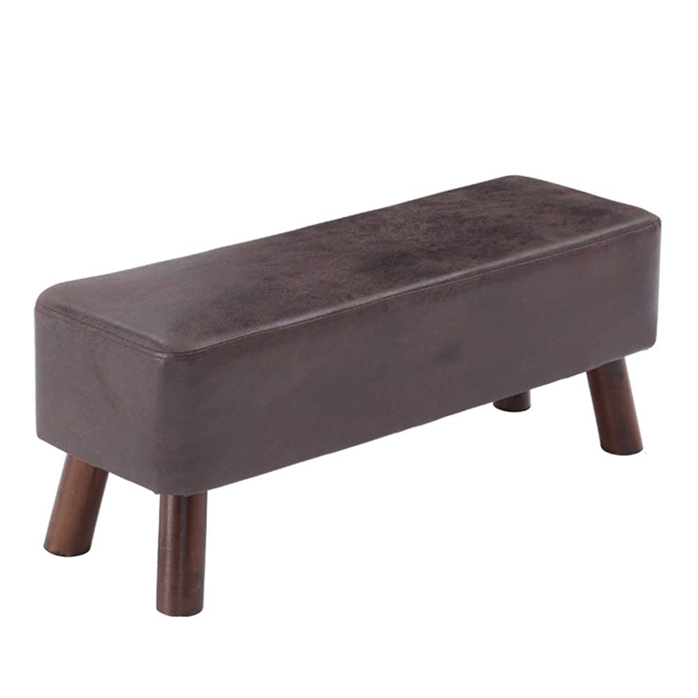 Poufs et repose-pieds maison confortable cadre en bois