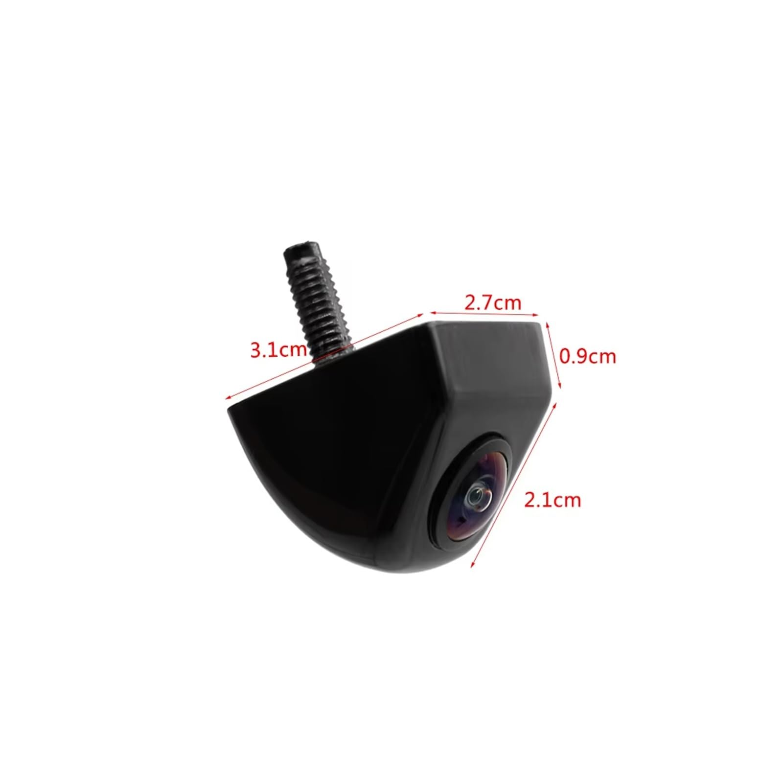 Retrocamera Auto CCD HD Obiettivo Fisheye 180 Gradi Telecamera Auto Vista Posteriore/frontale Telecamera Backup Grandangolare Visione Notturna 12V(CCD AHD 1080P)