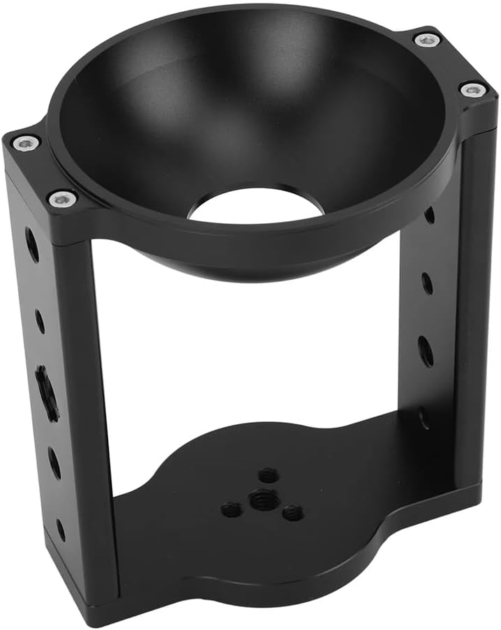 Wajbpom 金属三脚ヘッドボウルライザーハイハットライザーアルミニウム合金ハイハットライザー100mmボウルアダプター用の写真