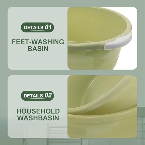 Bañera para Pies de Plástico Verde para Hogar miniatura 3