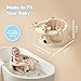 Baby Bath Seat For Babies 6 Months & Up With Built-in Thermometer, Strong Suction Cups & Interactive Toys – Ergonomic Infant Bath Seats For Babies Sitting Up, Safe & Comfortable Design