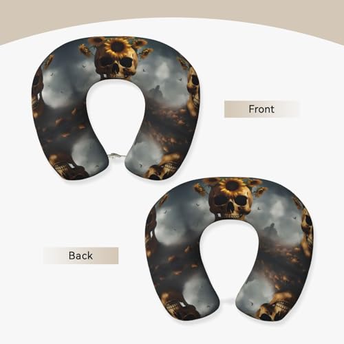 Almohada cervical de espuma viscoelástica negra cómoda miniatura 3
