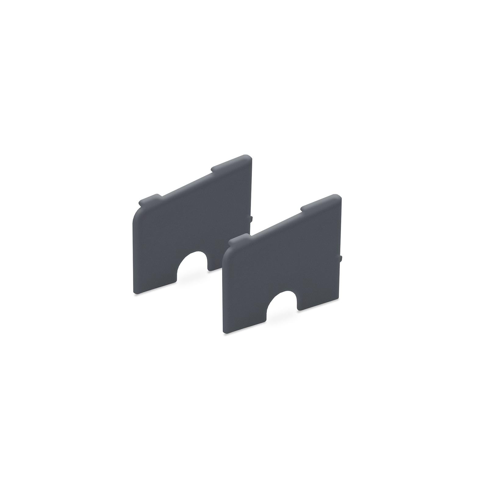 85mm Profile 22 Window Sill End Caps (Pair) - Anthracite Grey