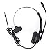 Produktbild Gaeirt Kundenservice-Headset, Ergonomisches Design Callcenter-Headset Einziehbares Kopfband Schwarz für Festnetz-/Desktop-Telefone für Computer und Telefone(VH520-3.5 (Einohr))