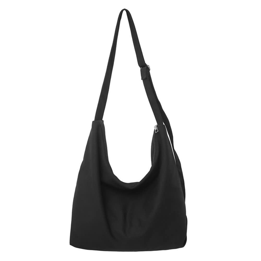 FRVXOWomen's Fashion Crossbody Bag Large Size Shoulder Bag Casual Shopping Bag Canvas Messenger Bag Travel Pouch