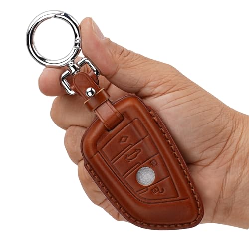 Étui en cuir pour porte-clés BMW coque anti-choc Série 5 X1 X3 X5