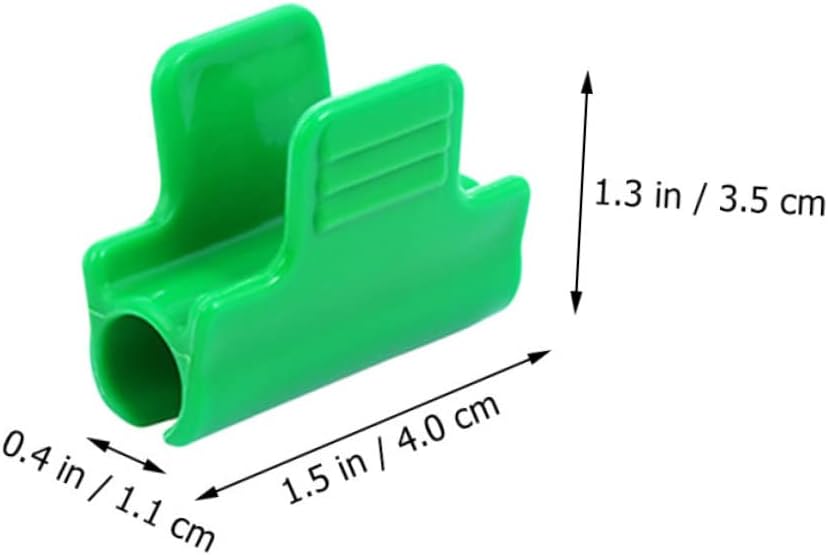 Yardwe 40pcs Garden Clips for Netting Greenhouse Snap Clips Film Row Cover Non-skid Screw Design for Plant Supports