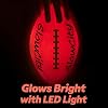 GlowCity Glow in The Dark Football - Size 3/6 Light Up Ball Gifts for Kids, Junior & Teens - Bright Football for Night Outdoor Games - Sports Birthday Gift Ideas for Boys Ages 6 7 8 9 10 11 12 13 14