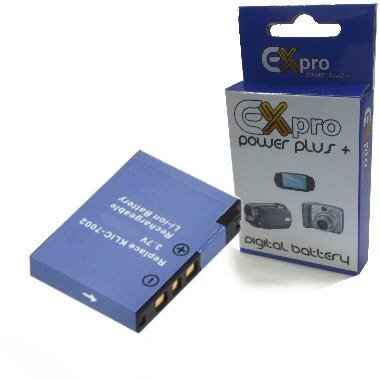 Ex-Pro KLIC-7002 KLIC7002, High Power Plus+ Replacement Lithium Li-on Digital Camera Battery for Kodak Easyshare V530, V603