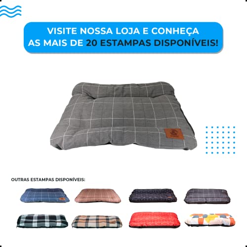 Capa Com Ziper Para Colchonete Almofada Caminha Mabuu Pet Tamanho Gg (Grande GG, Cinza)