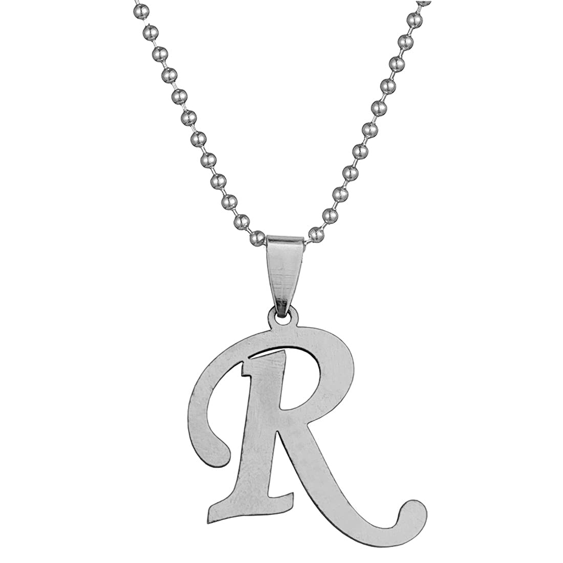 See full amazon price history chart for Sullery LES Bernard R Alphabet Letter Pendant Silver Stainless Steel Necklace Chain for Men and Women Sullery LES Bernard R Alphabet Letter Pendant Silver Stainless Steel Necklace Chain for Men and Women (B09S7M2643) Amazon Price History, Amazon Price Tracker