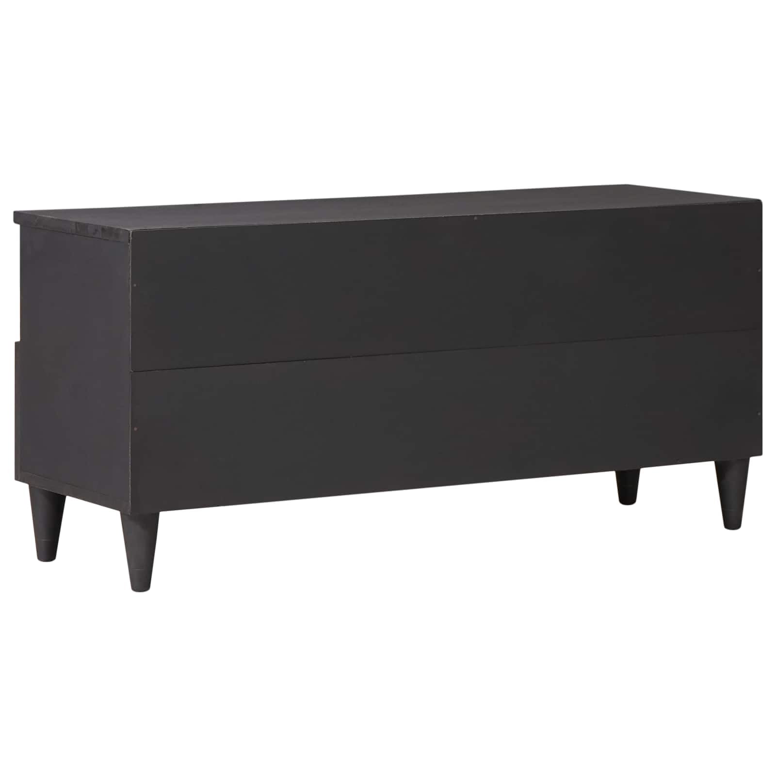 Mueble de almacenamiento multicolor de madera de mango macizo, 100 x 33,5 x