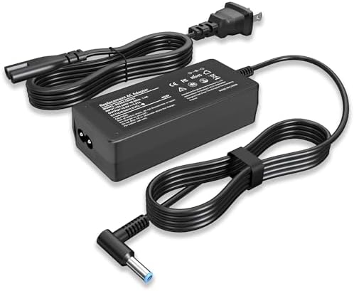 45W 19.5V 2.31A for HP Laptop Charger Compatible with HP Pavilion x360 11 13 15, Stream, Envy, ProBook, EliteBook, Spectre, Notebook Series AC Adapter Power Cord (4.5mm x 3.0mm Smart Blue Tip)