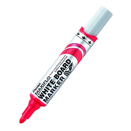 Marqueur effaçable à sec rouge Pentel pour ne plus manquer d'encre sur tableau