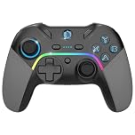 EMPIRE GAMING – Controller da gioco ricaricabile con gamepad wireless WiFi da 2,4 GHz - PC/PS3/Switch - Modalità Macro/Tubo - Doppia vibrazione - Porta audio da 3,5 mm - Ergonomico - Cavo USB-C