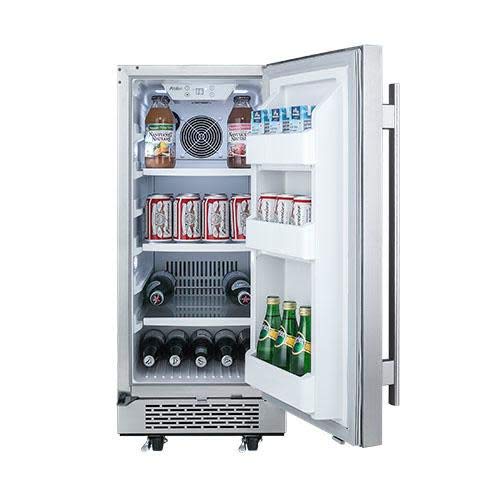 Avallon AFR151SSODRH 3.3 Cu Ft 15" Outdoor Builtin Refrigerator